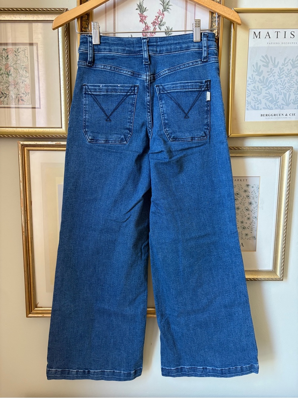 Voyageur Nomad Cropped Sailor Wide Leg Jeans 26 - Picture 4 of 6
